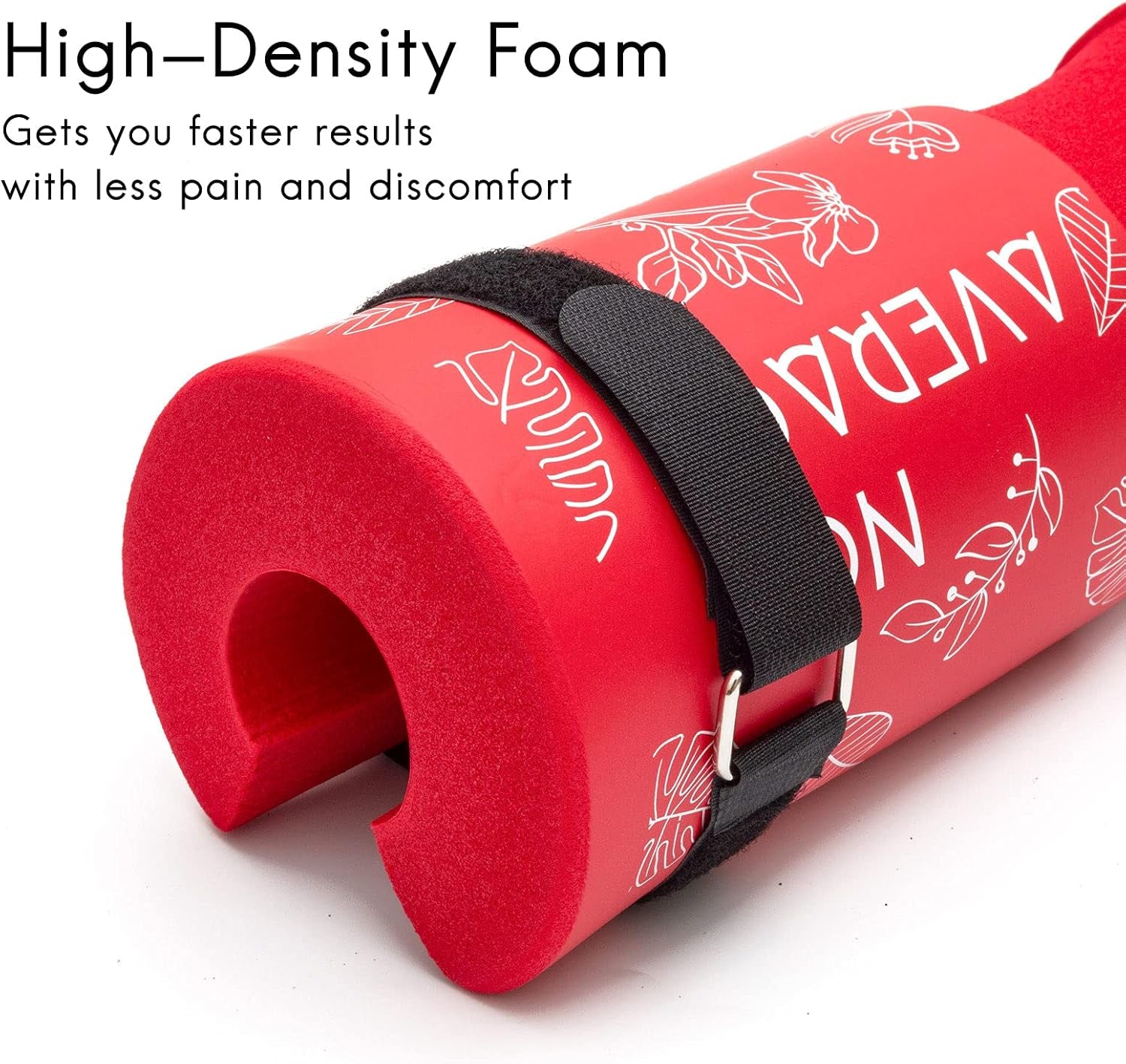 Squat Pad Barbell Pad for Hip Thrust, Shoulder&Neck Support Weight Bar Pad for Olympic or Standard Bars with Straps